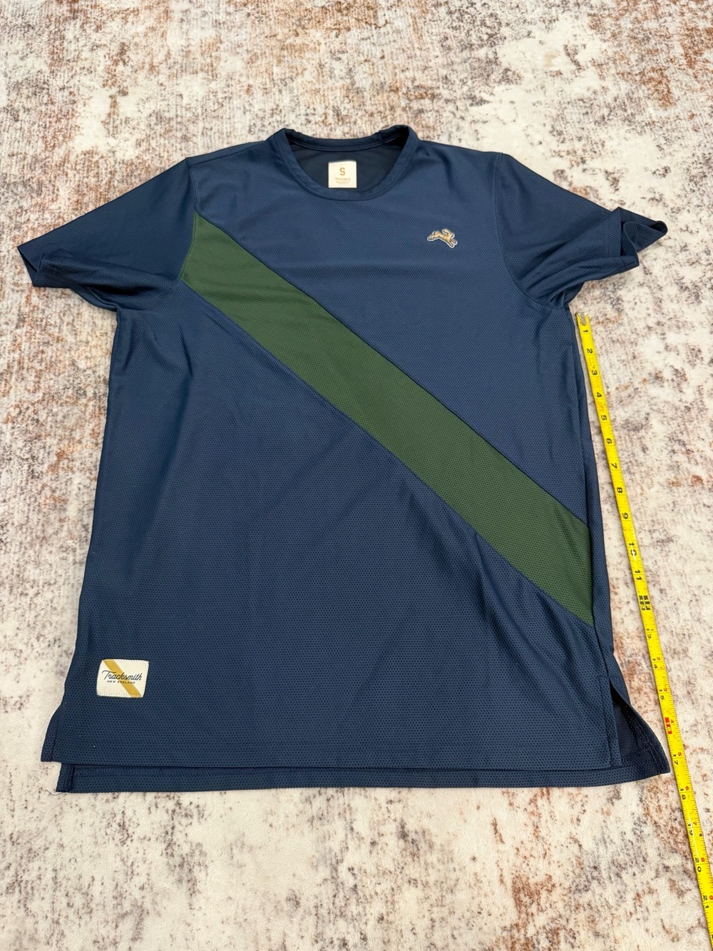 Tracksmith, Navy and Green, Van Cortlandt Running Shirt and Shorts Set | Men’s S - Picture 8 of 14